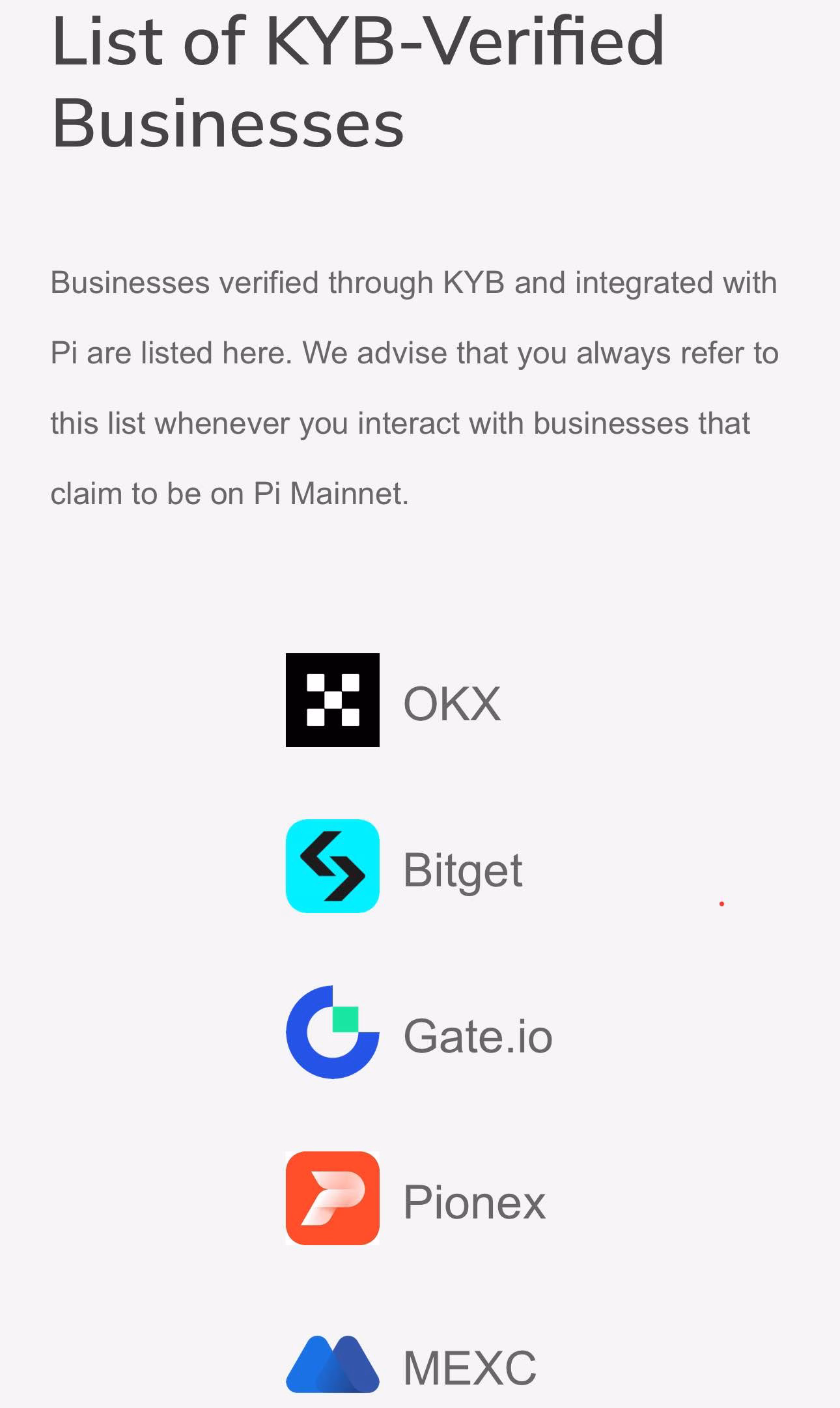 List of KYB - Verified Businesses List of KYB - Verified Businesses