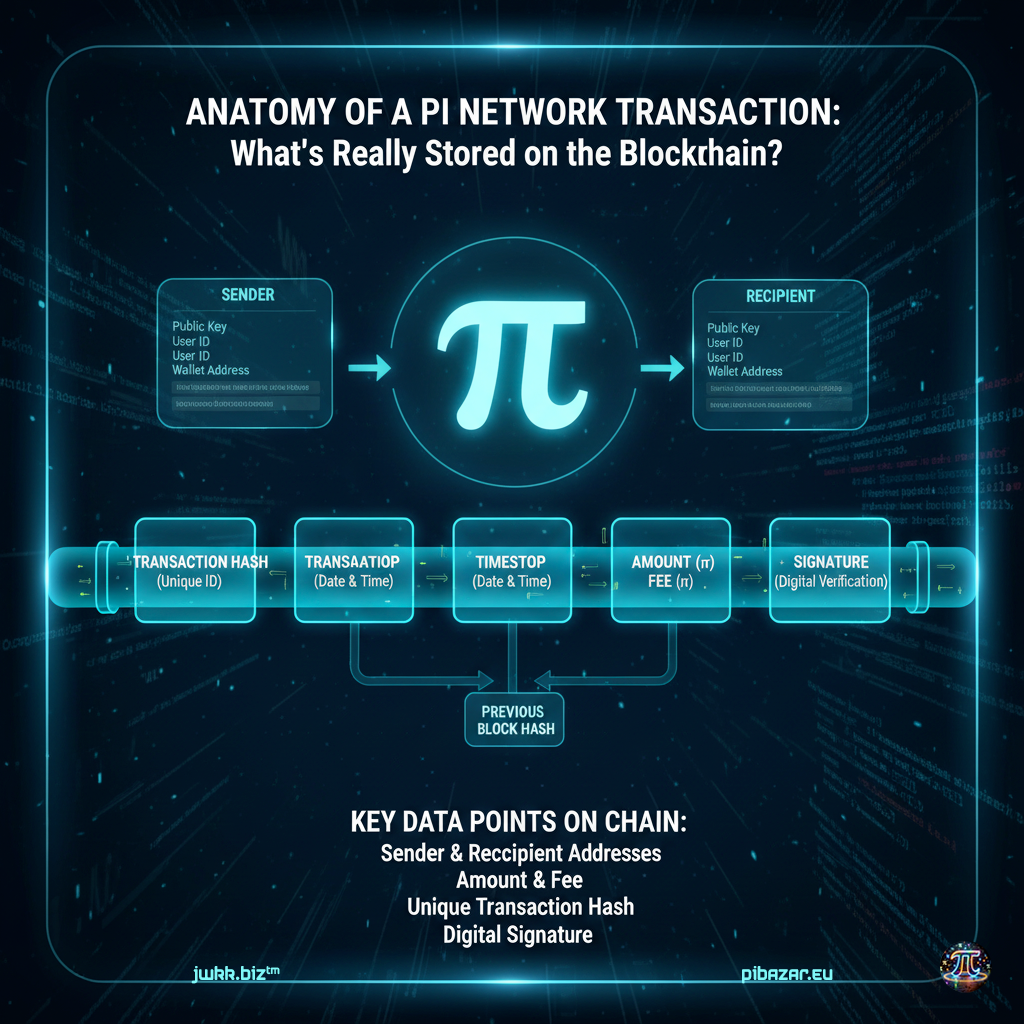 Anatomie Transakce Pi Network: Co se skutečně ukládá do blockchainu ?