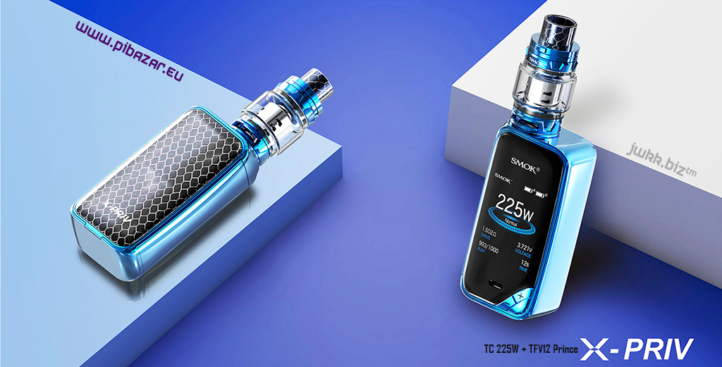 Smoktech X-Priv TC 225W + TFV12 Prince - duhový