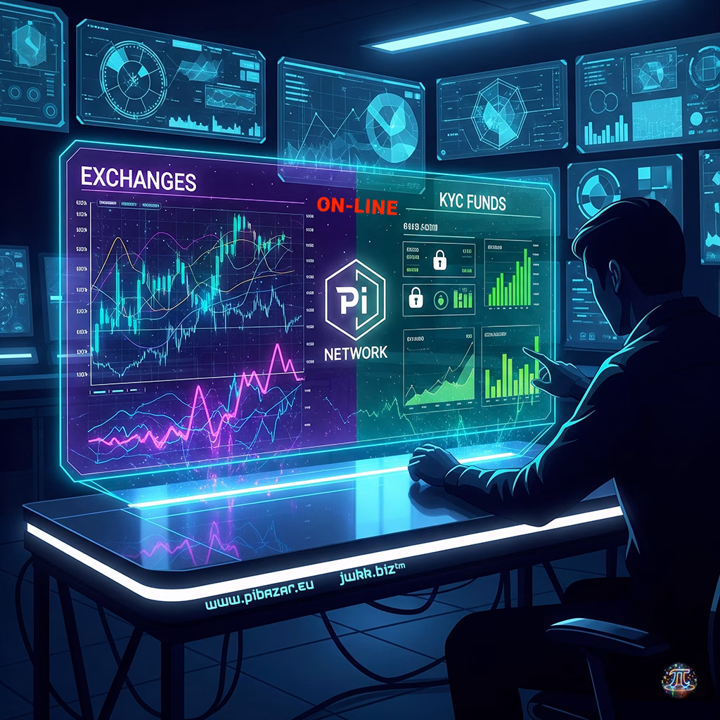 Online: Analýza zůstatků Pi na burzách a KYC fondech Pi Network