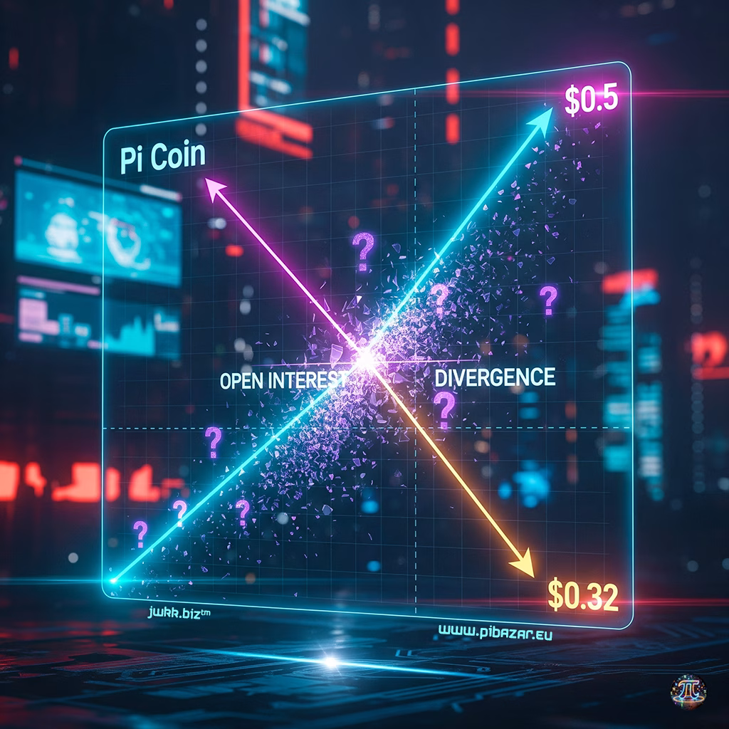 Predikce ceny mince Pi, protože divergence otevřeného zájmu naznačuje zotavení – co nás čeká, 0,5 nebo 0,32 USD?