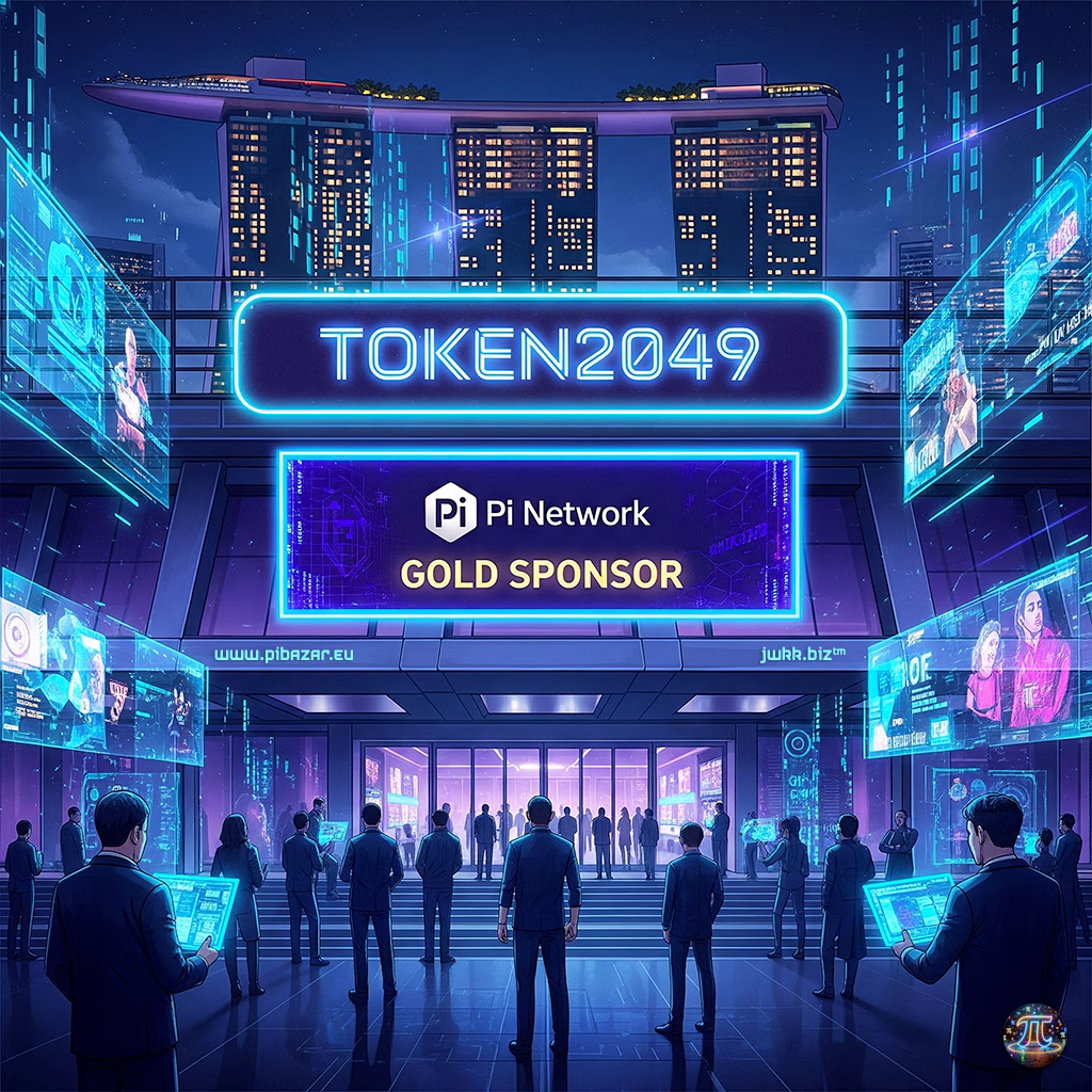 Pi Network jako zlatý sponzor TOKEN2049 v Singapuru