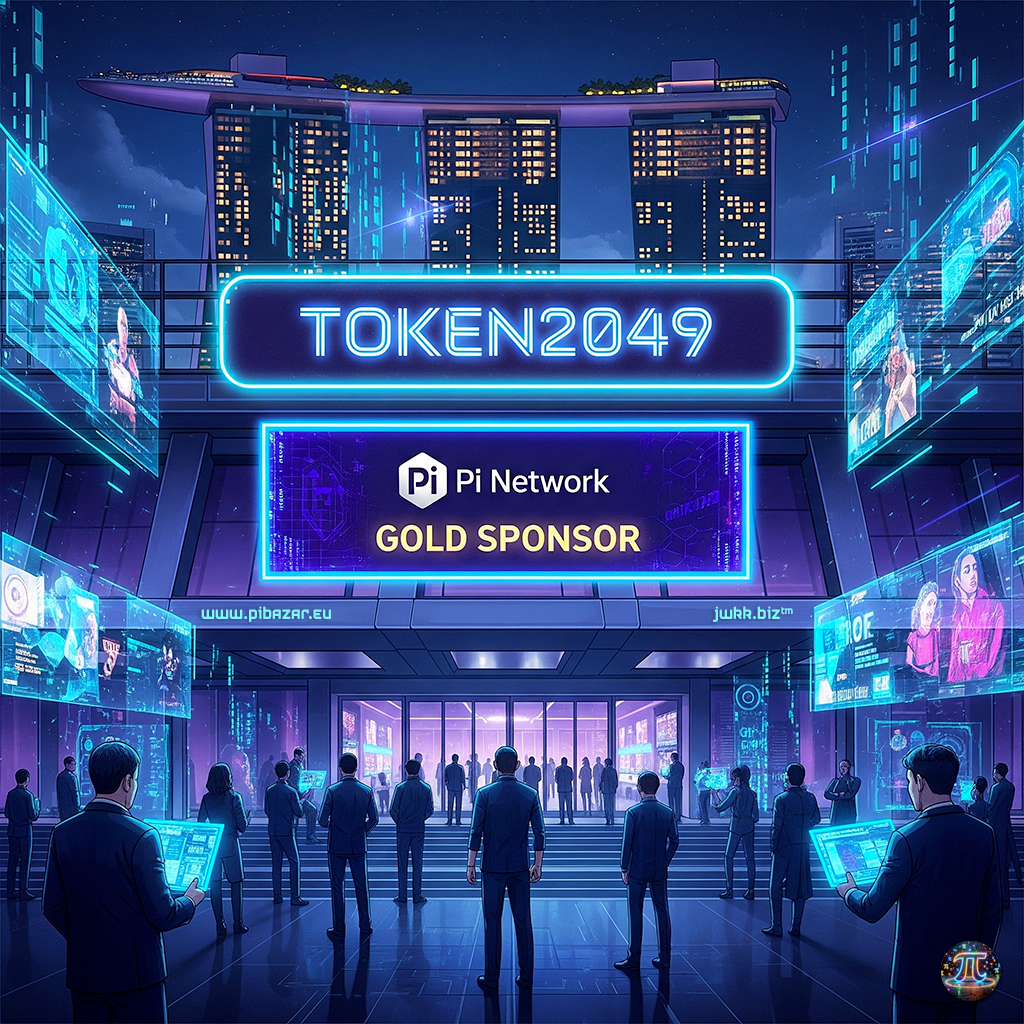 Pi Network jako zlatý sponzor TOKEN2049 v Singapuru
