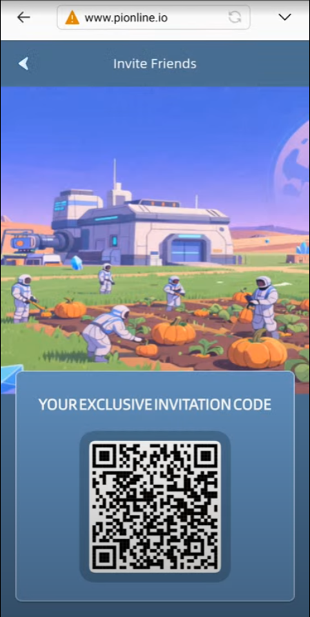 QR kód www.pionline.io