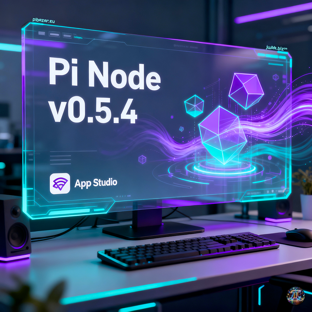 Jak aktualizovat desktopovou aplikaci Pi Node na verzi 0.5.4 a dozvědět se o nové funkci App Studio - Pi Node 0.5.4