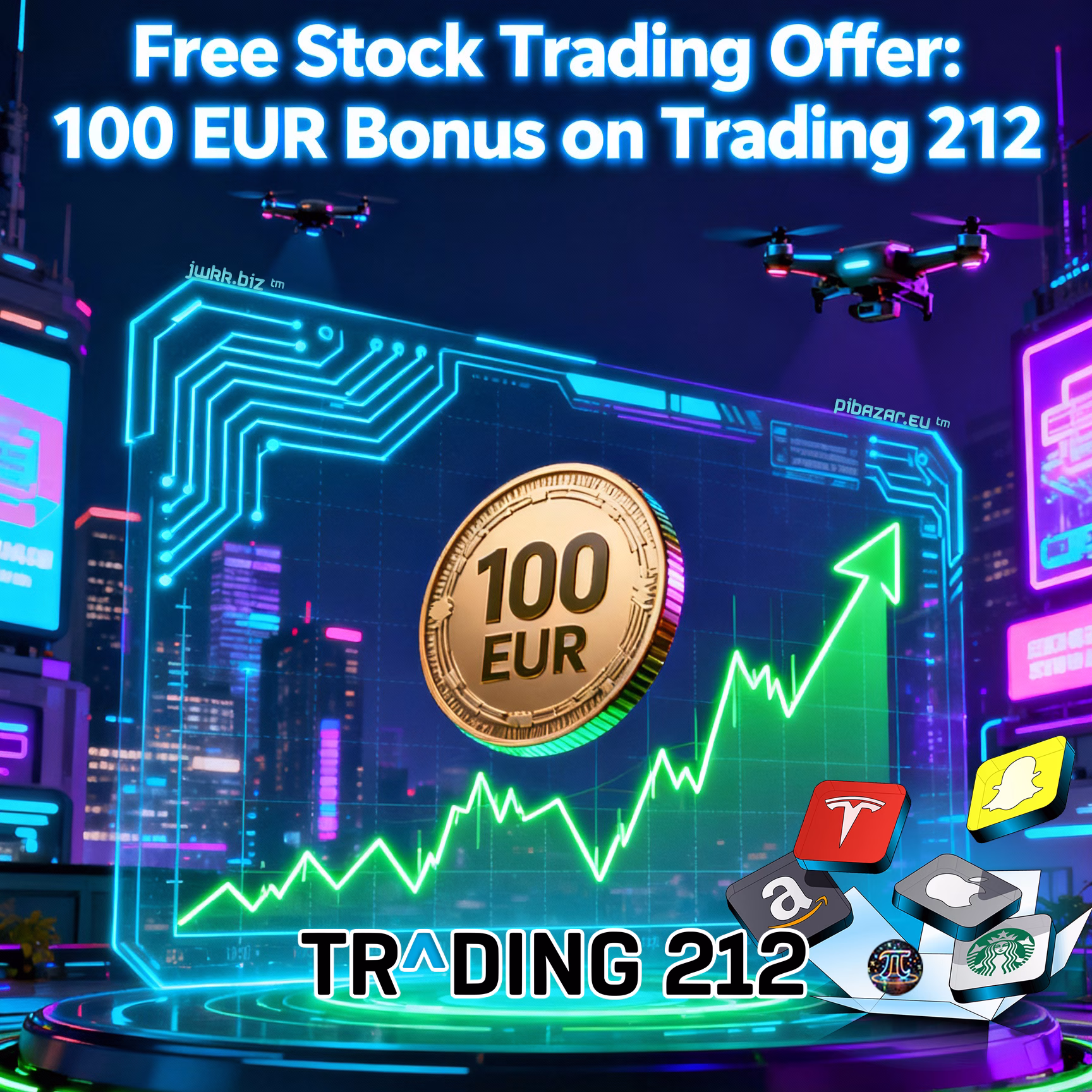 Zdarma akcie v hodnotě až 100 € na Trading 212