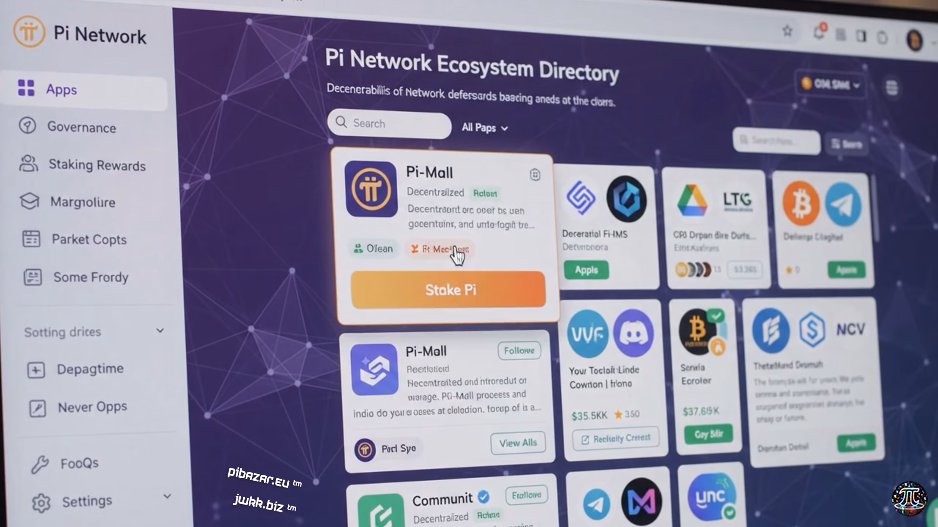 Staking in the Pi Network ecosystem directory